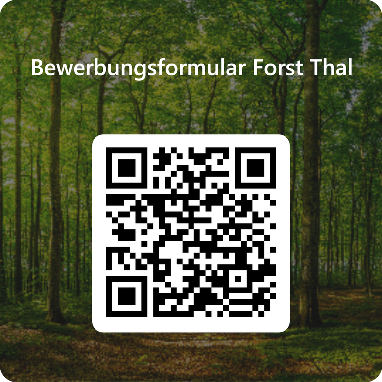 QRCode für Bewerbungsformular Forst Thal